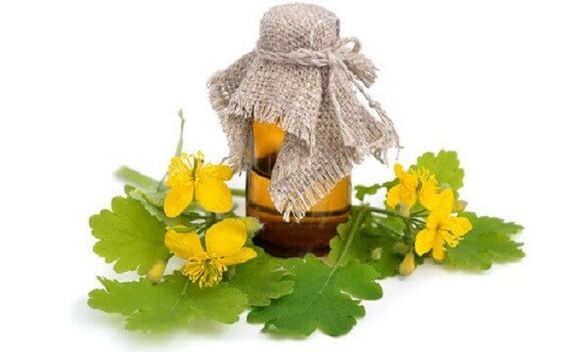 Aceite de celidonia para hongos en las uñas.